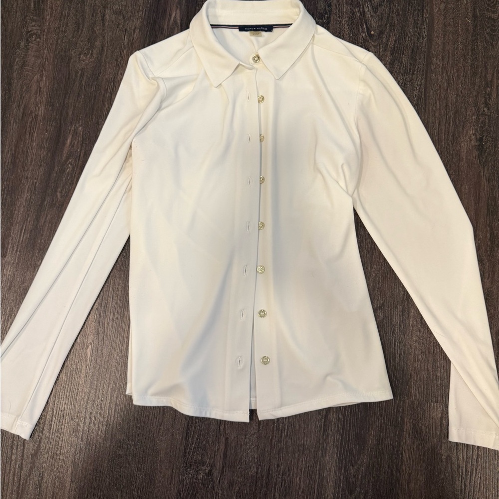 Tommy Hilfiger Cream Button-Down Shirt